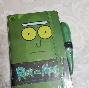 Rick and Morty journal with pen